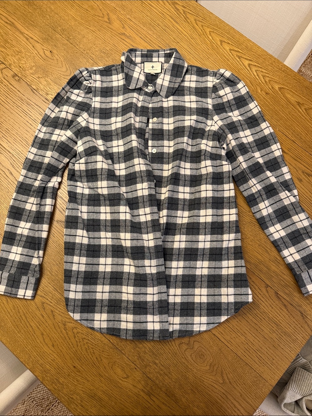Tuckernuck Black & White Plaid Button-Down Shirt